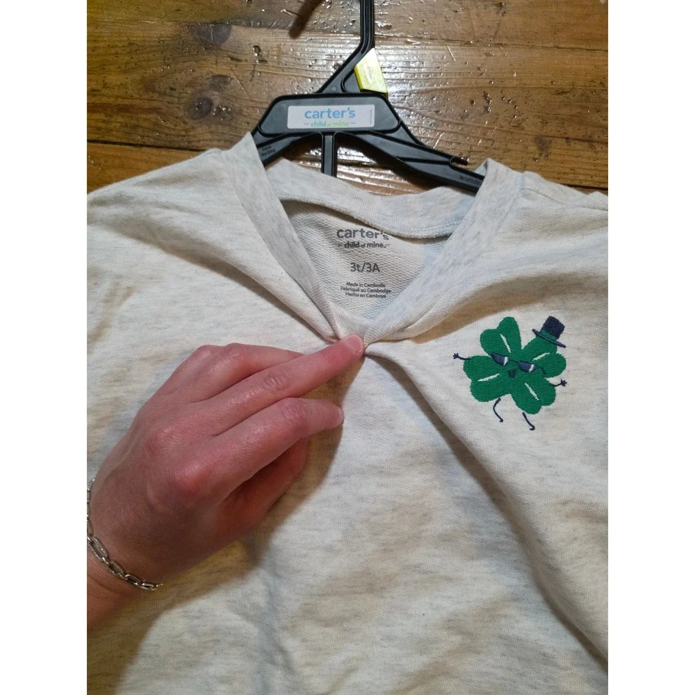 Child of Mine by Carters Baby 2pc Shamrock Sweatshirt Jogger Set St Patricks Day